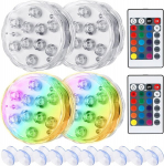 Veealune basseini valgusti, veealune led valgusti, veealune basseini valgustus, veekindel veealune led valgusti koos kaugjuhtimispuldiga, ip68 led basseini valgusti, basseini valgustid vee all, ujumisbasseinile, vannile