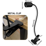 Nizirioo E27 lambipesa klipsiga: 2 tk E27 klambervalgusti 360&deg; reguleeritav hanekael E27 klambervalgusti pika kaabliga l&uuml;liti ja pistikuga must (pirn ei kuulu komplekti)