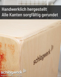Schlagwerk Cp402 High Five laste Cajon instrument, eriti lastele ja v&auml;ikestele trummaritele, muusikainstrument, trummikomplekt lastele koos snare'iga, 24 x 24 x 36 cm, valmistatud Saksamaal