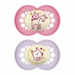Lutt MAM Original Night Planet Love 850813, 6 kuud+, 2 tk.