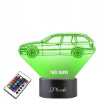 Lamp klaasil Auto Auto Mark Bmw E36 3d Led Rgb + Pult 16 v&auml;rvi