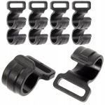 Plastikust konksude komplekt autodele, telkidele, mantlite riidepuu, kardin, 10 tk