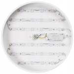 Valge LED laelamp 50W &uuml;mmargune 40 cm &ndash; plafon puldiga, 3 valgusv&auml;rvi