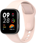 Qinouk rihm xiaomi redmi watch 3 jaoks, [hingav] pehme silikoonrihm, nahas&otilde;bralik, reguleeritav disain, kellarihm xiaomi redmi watch 3 jaoks - must