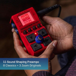 Zoom Ms-60b+ bassi multi-efektipedaal | Kuulsate v&otilde;imendite ja heli m&auml;&auml;rava eelv&otilde;imendi simulatsioon | 75 efekti, nagu Overdrive | Octaver | Filter | Modulatsioon | S&uuml;ntesaatorid | Distortion jne | Punane