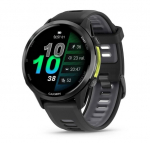 Nutikell Garmin Forerunner&reg; 970 Carbon Grey DLC Titanium with Black Case and Black/Translucent Whitestone Band
