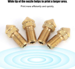 Ashata 3d printeri d&uuml;&uuml;s, printeri ekstruuderi d&uuml;&uuml;s 3d printeri tarvikud, um3 ekstruuderi messingist d&uuml;&uuml;s 0,4 mm 3,0 mm materjalidele/ultimaker varuosadele