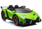 Kahekohaline elektriauto lastele Lamborghini Veneno, roheline