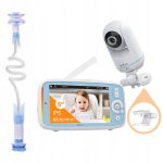 Elektrooniline beebimonitor Ip Hd p&ouml;&ouml;rleva kaameraga 3050mah, &ouml;&ouml;režiim, vox, kinnitused