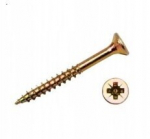Karastatud puidukruvid, tsingitud kuldne, koonuspea, 4x60 1kg