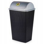 Plastikust pr&uuml;gikast, must, 38 l