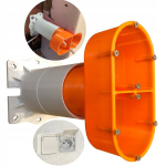 Kahekordne elektrikarp, fassaadi 200 mm vahtpol&uuml;st&uuml;roolile, reguleeritav