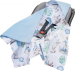 Medi Partners m&auml;hkimistekk 100% puuvill vahvel 85 x 85 cm pehme tekk vankrile, turvatoolile, universaalne beebitekk, kahepoolne beebitekk, jalutusk&auml;ru turvatool