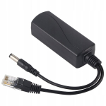Poe splitter 48v kuni 12v, must