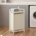 Pesukorv 42 x 28 x 75 cm, kreemvalge