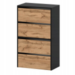 Kingahoidja must tamme Wotan 60 cm riiulil riiulid koridoris Loft