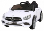 &Uuml;hekohaline laste elektriauto Mercedes Benz AMG SL65 S, valge