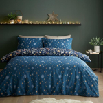 Catherine Lansfield Enchanted Twilight Animals Navy Reversible King suuruses voodipesukomplekt padjap&uuml;&uuml;ridega