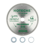 Hoteche tct ketassaetera tera 254 x 30 x 100t t&auml;psete l&otilde;igete jaoks alumiiniumis ja plastikus, sk5 alusega, 1,8 mm paksus, 100 hammast, oke402 l&otilde;ikepea, max 6000 p/min, sisaldab 3 seibi