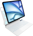 Klaviatuur Ipad Air 11-tollisele (m3 2025/m2 2024), Air 5./4. p&otilde;lvkonnale ja Ipad Pro 11-tollisele (4., 3., 2., 1. p&otilde;lvkond) taustavalgustusega klaviatuur, mitme puutepaneeliga, magnetiline disain, h&otilde;ljuv disain