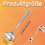 Suur multifunktsionaalne roostevabast terasest pikk kastmekulp, 1 roostevabast terasest supilusikas, kastmekulp valamisotsikuga, suur kulp, kitchen aid