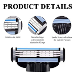 Smtelegance 20 tk mach3 raseerimisterade komplekt mach 3 loomulikuks ja p&otilde;hjalikuks raseerimiseks, ohutu ja nahas&otilde;bralik mach 3 raseerijatele, meeste raseerimiskogemus