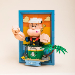 Pantasy Popeye 3d kunsti ehitusklotside komplekt, eksklusiivne efekt, unikaalsed stseenide ehituskomplektid, liigendid, liikuv loominguline disain, ehitage, looge, m&auml;ngige ehituskomplektiga t&auml;iskasvanutele, koju ja kontorisse
