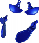 Ceozon Tagumine laba Ps5 Edge kontrollerile, asendusdetailid, 4 metallist tagumist nuppu, sinine