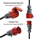 Afyeev cee pistiku adapter schuko &uuml;hendusele, cee adapter, schwabe camping cee adapterikaabel, ip44 matkaauto, 5-kontaktiline kaabel, k&auml;mpinguks, paadile, matkaautole, haagissuvilale