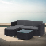 Aiam&ouml;&ouml;bli komplekt, 60 x 173 x 66 cm, Must-Hall, Patio m&ouml;&ouml;blikomplekt, SONGMICS GGF005B04, 60 x 173 x 66 cm, Must-Hall