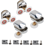Cokritsm du&scaron;ikabiini rullikud, 25 mm du&scaron;iukse rullikud, 4 x asendusrullikud du&scaron;iustele, varuosad vannituppa, kaardus uksed, klaasuksed, 4-8 mm
