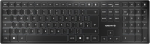 Cherry Kw 9100 Slim juhtmevaba klaviatuur, Uk paigutus (qwerty), Bluetooth v&otilde;i 2.4ghz raadio valik, lamedad klahvid, laetav, must/hall