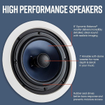 Polk Audio Rc80i 2-ribalised lakke/seina paigaldatavad k&otilde;larid (paar, valged)