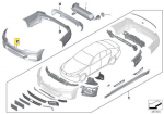 BMW G30 G31 Ees Bumperi Kattev&auml;rvitud Esikaitse Originaal 51118069075