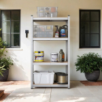 Laoriiul, 4 riiuliplaati, 40 x 80 x 160 cm, H&otilde;be, Riiul, 4 riiuliplaati, 40 x 80 x 160 cm, H&otilde;be