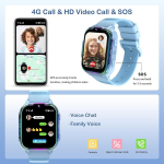 Jubunrer 4g nutikell lastele Gps-i ja telefoni Gps-j&auml;lgijaga, laste telefonikell videok&otilde;ne, Sos-i, sammulugeja, &auml;ratuskella, m&auml;ngude, veekindla kaamera, kell lastele, poistele, t&uuml;drukutele, laste kingitused