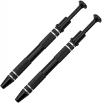 Yoezuo 2 tk ehtesulamist pintsetid 4 haruga helmeste hoidik v&auml;ikeste osade haarats korjamise t&ouml;&ouml;riist teemanthelmeste kellade v&auml;ikeste osade elektrooniliste komponentide jaoks (must)