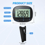 Precise 3d pedomeeter mini pedomeeter k&otilde;ndimiseks, jooksmiseks, matkamiseks &otilde;ues