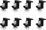 Gamrong 8 tk 30 mm must keskkinnitus, p&auml;ikesepaneeli servaklambrid, p&auml;ikesepaneeli kronsteini otsaklambri komplekt, p&auml;ikesepaneeli otsaklamber matkaautode seintele, mustad/pv p&auml;ikesemooduli kinnitused katusele