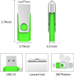 USB pulk Kexin Usb 3.0 m&auml;lupulgad 64 Gb, 10 tk., metallkorpus, p&ouml;&ouml;rlev disain