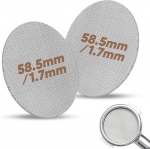 Puck screen 58 mm, 2 tk Flair Espresso s&otilde;el portafilterile, 1,7 mm paksusega roostevabast terasest puck screen 58,5 &uuml;mmargune filter korduvkasutatav portafilter s&otilde;el espresso tarvikud