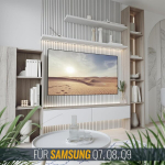 Ricoo No Gap teleri seinakinnitus Samsung Q seeria (q7/q8/q9) Qled teleritele 75 tolli lame &uuml;li&otilde;huke teleri kinnitus Sq75, teleri seinakinnitus, kallutatav, p&ouml;&ouml;ratav