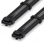 Ezdiy-fab 16awg pci-e 5.0 12vhpwr psu sleeved kaabel, 600w 12+4 pin male kuni 12+4 pin male kaabel rtx 3090ti/4070ti/4080/4090 jaoks. 60cm/23.62in must hall