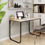 vidaXL kirjutuslaud, must ja tamm 110x60x73 cm puitlaastplaat