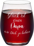 Joymaking graveeringuga veiniklaas isale, naljakas kingitus, isadep&auml;eva kingitus isale, s&uuml;nnip&auml;evakingitus, veiniklaas Lucky is a Dad Like You, 450 ml