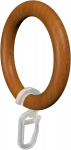 Deco Flair 11052801 2022 r&otilde;ngad plisseekonksudega 28 mm kardinapuule, 20 tk, kirsiviimistlusega puit