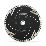 Fachlich teemantketas 180 mm turbo kaldus kaitsehammastega betooni, tellise, plaadi, graniidi, marmori, m&uuml;&uuml;ritise jaoks