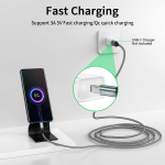 Teeaam usb c kuni micro usb kaabel 6 m, usb type c kuni micro kaabel nailonist punutud usb c kuni micro laadimiskaabel android laadimiskaabel dast sync &uuml;hilduv galaxy s7/s5/j3/j5/j7, huawei, htc, lg hall