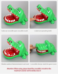 M&auml;ng krokodill hambaarst, naljakas laste m&auml;nguasi, roheline dinosaurus hammastega, interaktiivne perem&auml;ng, peom&auml;ng, plastik, kingitus