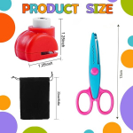 Khdulq 13-osaline laste k&auml;&auml;ride komplekt, 6 t&uuml;kki meisterdamisk&auml;&auml;rid, laste k&auml;&auml;rid, 6 t&uuml;kki augustaja, laste augustaja, erinevad naljakad mustrid, 1 flanellkott, motiiviaugustaja lastele, meisterda ise